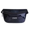 Women Shiny Leather Waist Pack Bag Adjustable Belt Bag for Traveling Casual Running Cycling