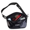 Women Shiny Leather Waist Pack Bag Adjustable Belt Bag for Traveling Casual Running Cycling