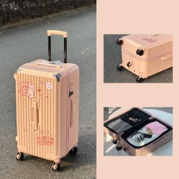 Large-capacity Trolley Case Shock-absorbing Brake Universal Wheel Password Suitcase (Option: Pink-32inch)