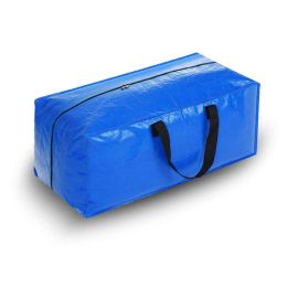 PE Woven Bag Large Capacity Moving (Option: Treasure blue-74x38x33cm)