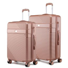 Mykonos Luggage Set-Extra Large and Large - 2 pieces (Color: Rose Gold, Material: Polycarbonate)