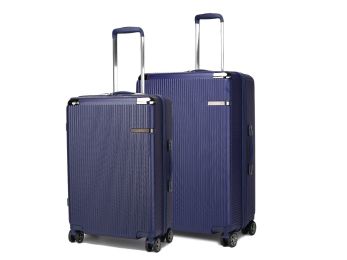 Tulum Large and Extra Large Check-in Spinner with TSA Security Lock (Color: Navy, Material: Polycarbonate)