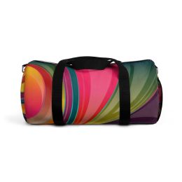 Duffel Bags, Colorful Swirl Style Bag (size: small)