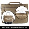 Canvas Messenger Bag for Men;  Laptop Case;  Satchel | Office Professionals;  Students;  Travel | Waxed Canvas;  Genuine Leather;  Smoked Metal Hardwa