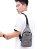 Men's Oxford Fabric Chest Bag Shoulder Crossbody Bag Canvas Backpack