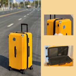 Large-capacity Trolley Case Shock-absorbing Brake Universal Wheel Password Suitcase (Option: Ginger-28inch)