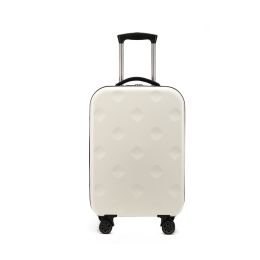 Folding Rod Case Hole Hole Universal Wheel Rod Portable Storage Travel (Option: White-20inch)